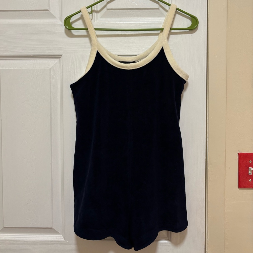 HATCH Collection Izzy Romper Navy Blue 0